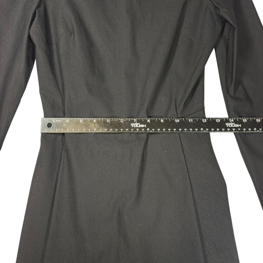 Opening Ceremony Black Boat Neck Long Sleeve Dress Size 6 - Picture 4 of 7